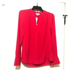 Calvin Klein pleat shoulder blouse